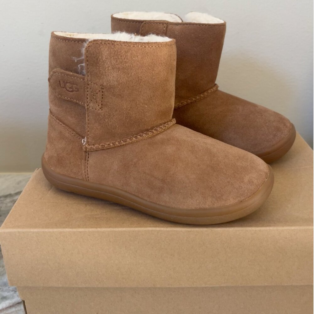 NEW Ugg Toddlers' Keelan II Suede Boots in Chestnut Sz 10 (No Tags)